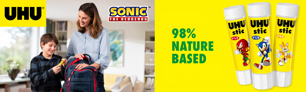 98% nature based UHU Stic variants with different Sonic characters