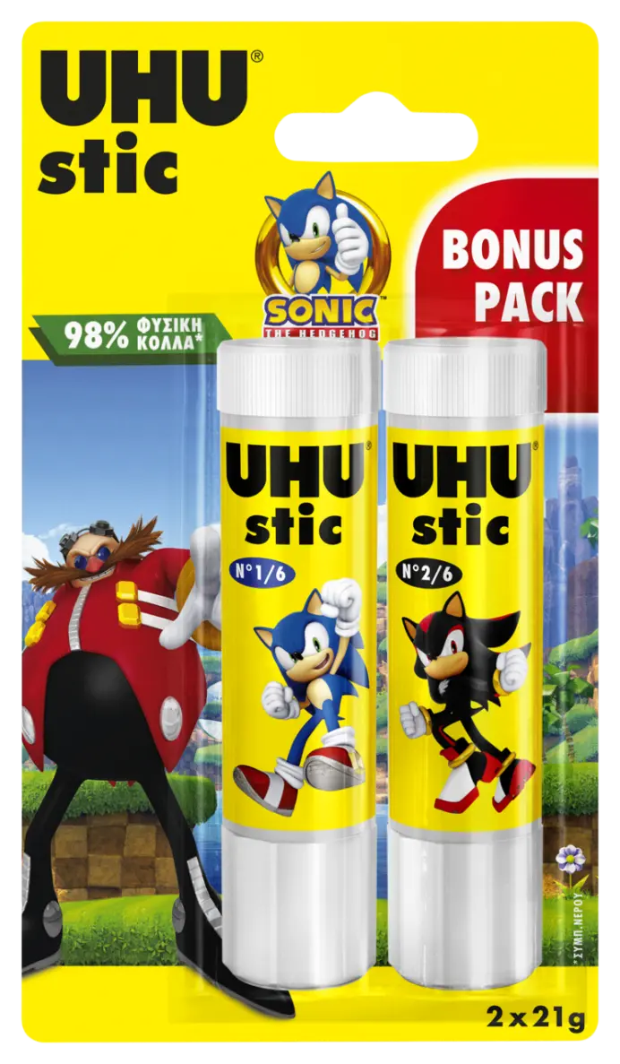 7005960-Article-pack-shot-front-straight-en-416-UHU-UHUSTIC-2x21G-GREEK-UHUSTICBONUSPACK