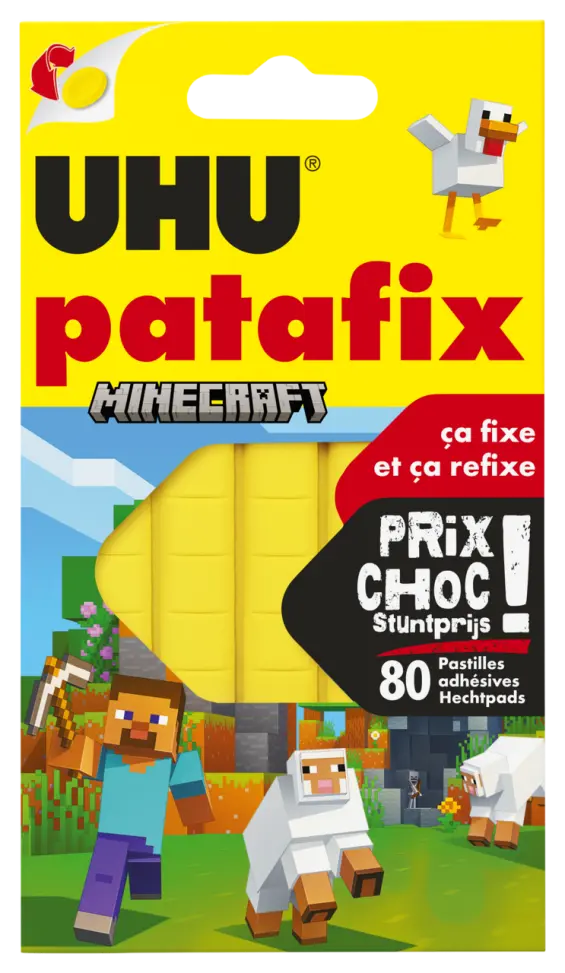 7002791-Article-pack-shot-front-straight-en-777-UHU-FR-PATAFIXJAUNE-80pastillesPRIXCHOCBTS24