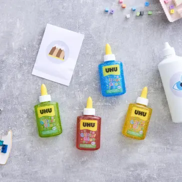 slime senza bicarbonato e liquido per lentine UHU | Rainbow Slime