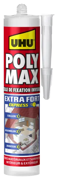 33861-Article-pack-shot-front-straight-en-540-UHU-300g-FR-POLYMAXextrafortcartouchetransparent
