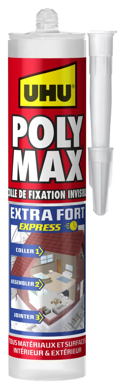 33861-Article-pack-shot-front-straight-en-540-UHU-300g-FR-POLYMAXextrafortcartouchetransparent