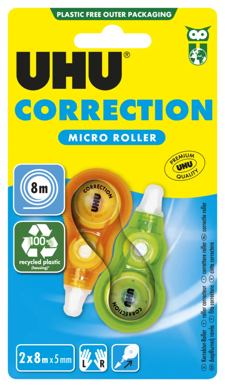 7003397-Article-pack-shot-front-straight-en-274-UHU-2X8M-L420-UHUCORRMICROROLLER