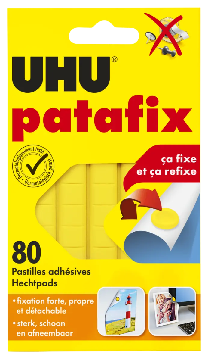 35801-Article-pack-shot-front-straight-en-545-UHU-80pads-F-NL-patafixyellow