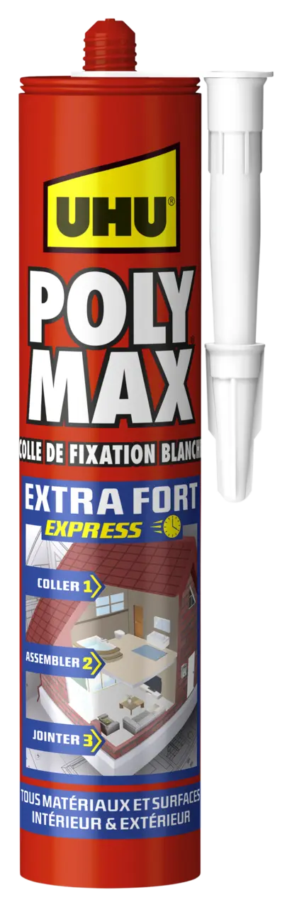 33817-Article-pack-shot-front-straight-en-607-UHU-425g-FR-POLYMAXExtrafortcartoucheblanc